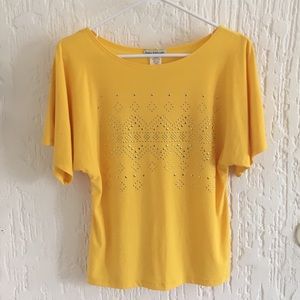 Bleeker & McDougal Yellow Blouse Size Small